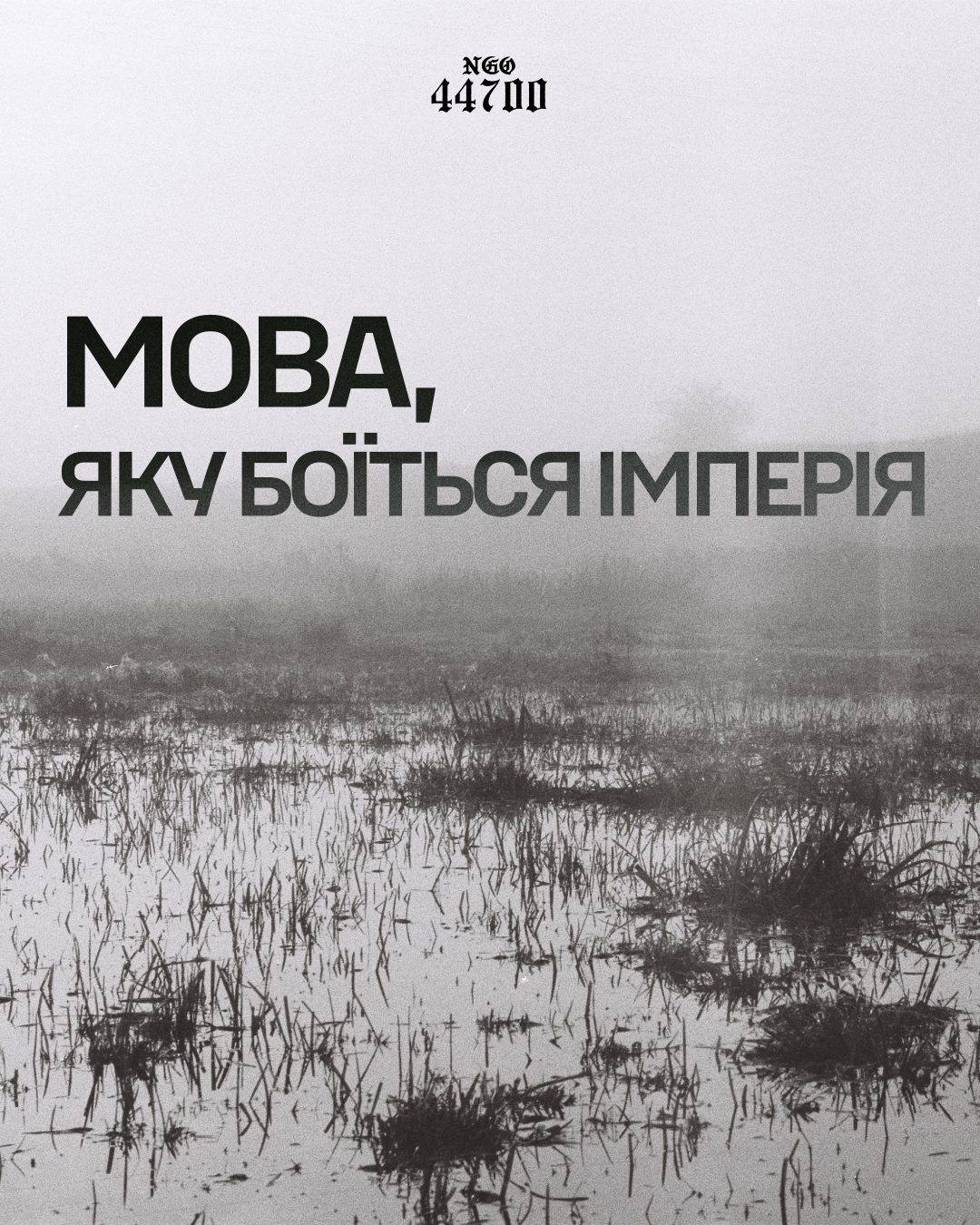 Обкладинка «Мова, яку боїться імперія»: туман над водою