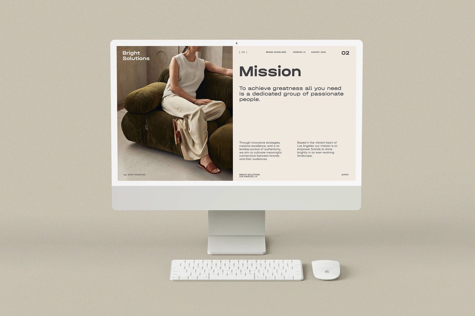 Сторінка «Mission» на екрані iMac